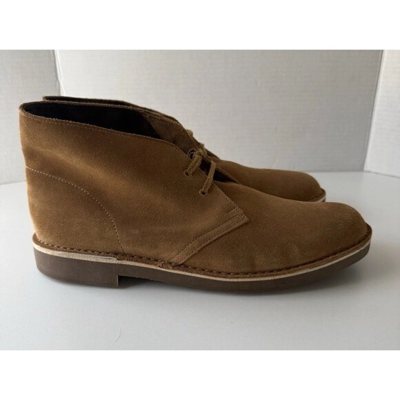 Clarks Men's chestnut Suede Lace Up Chukka Ankle Dress Boots Size 11 M 15522 - Picture 3 of 15